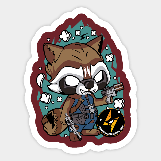 CCG Masked Bandit Sticker by Comic Collectors Guild 